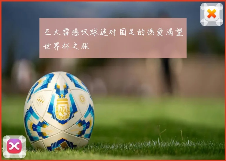 王大雷感叹球迷对国足的热爱渴望世界杯之旅